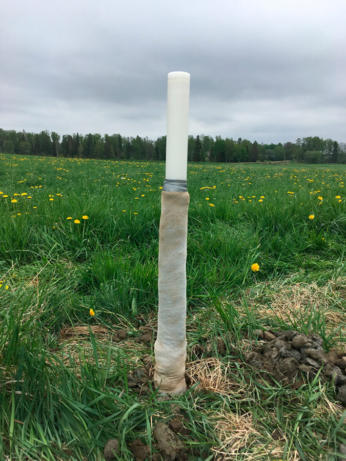 Groundwater tube in the Ämnäsviken field.
